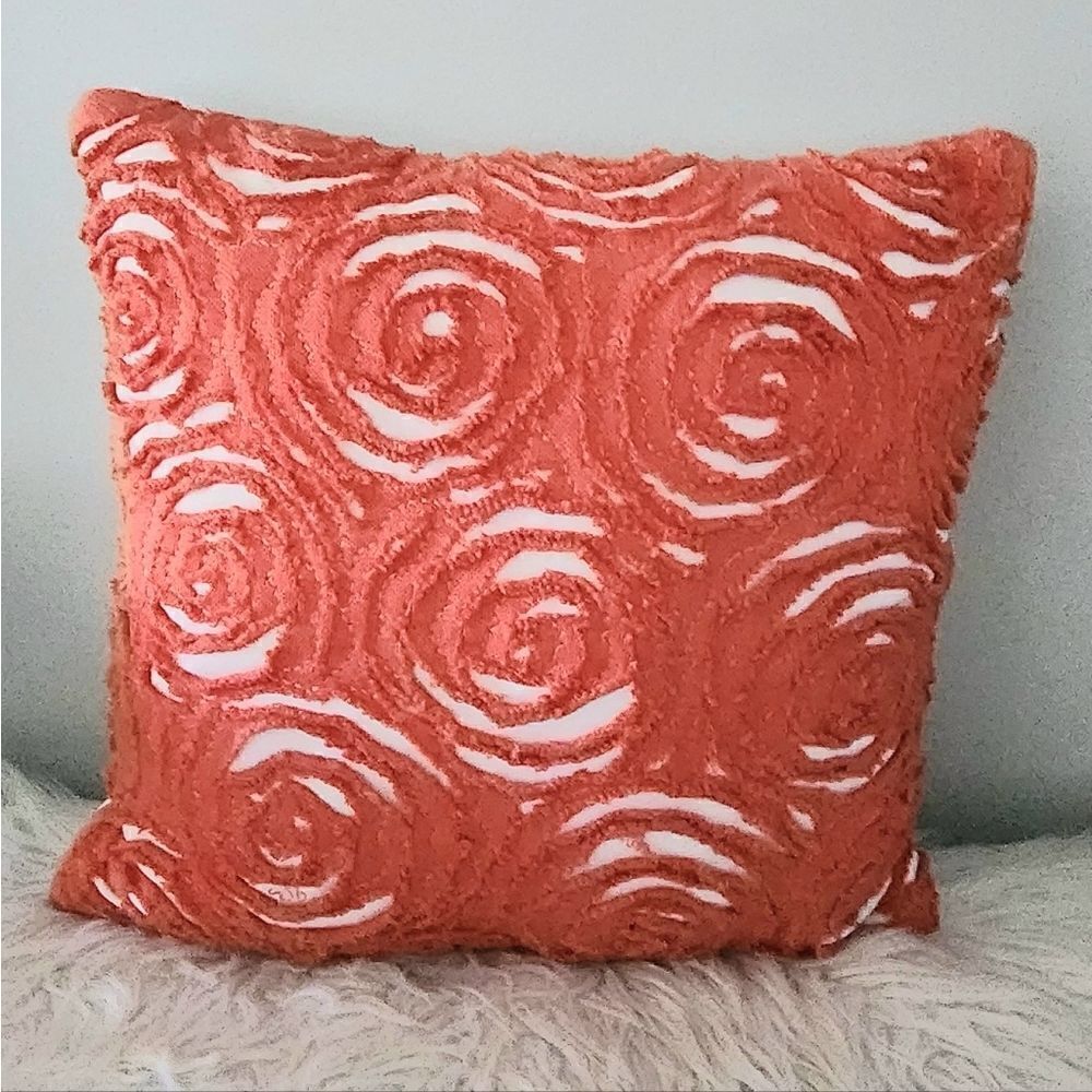 Pillowfort accent pillow coral color